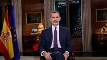 Felipe VI, durante su discurso de Navidad.
