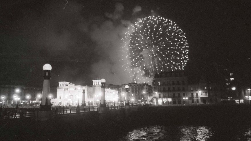Donostia recupera sus tradicionales fuegos artificiales de la Semana Grande tras el parón de la COVID-19