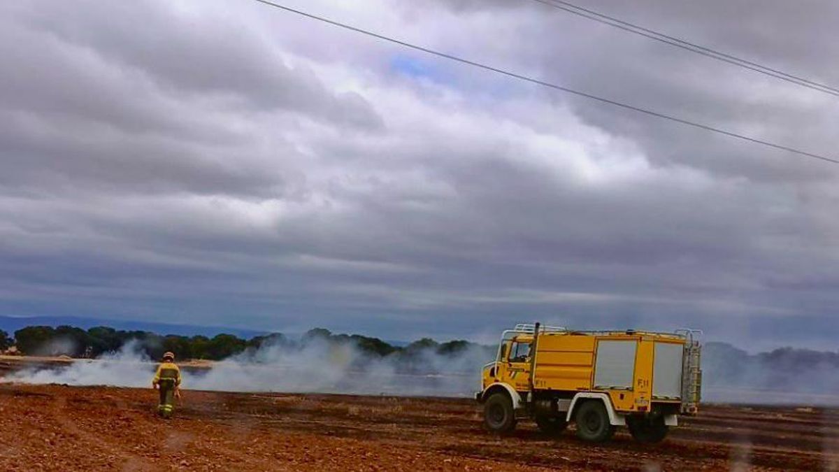 Incendio forestal en Igea