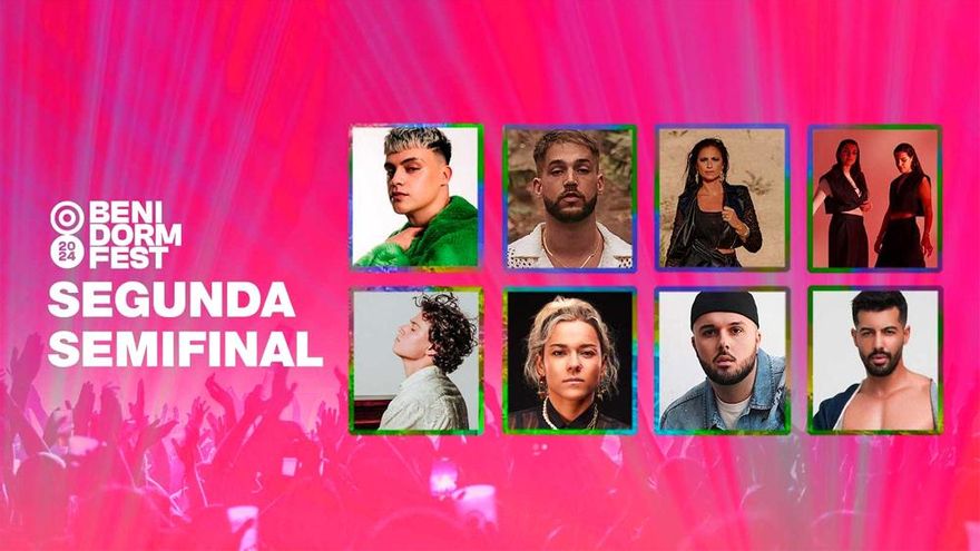 Segunda semifinal Benidorm Fest 2024: canciones y orden de los participantes que aspiran a Eurovisión