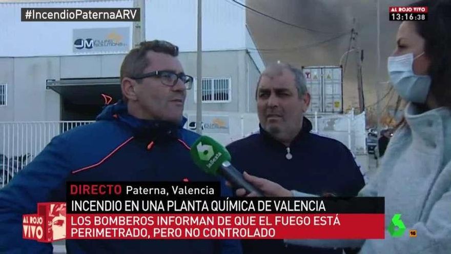 La reportera de 'Al Rojo Vivo' desplazada hasta Paterna