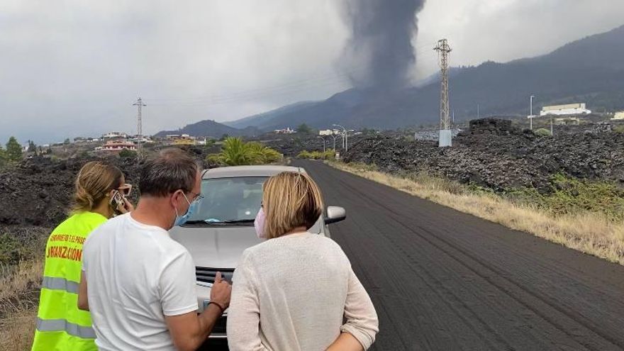 La consejera de Derechos Sociales e Igualdad, Noemí Santana, en La Palma.