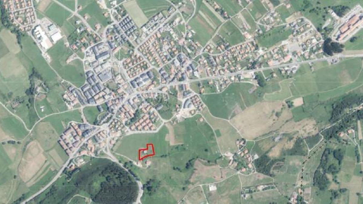 Ubicación en el mapa de dónde se proyectan los ocho apartamentos en el barrio El Cutío de Liencres.