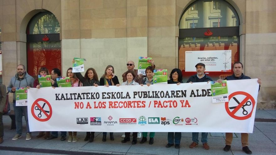Los sindicatos de la enseñanza urgen al Gobierno de Navarra a negociar un pacto por la calidad educativa