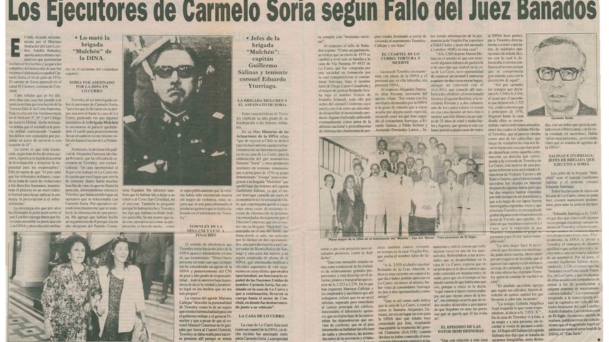 Chile lamenta 45 años sin Soria, diplomático español asesinado por Pinochet