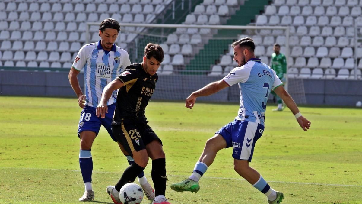 Entrenamiento conjunto entre Córdoba CF y Málaga CF