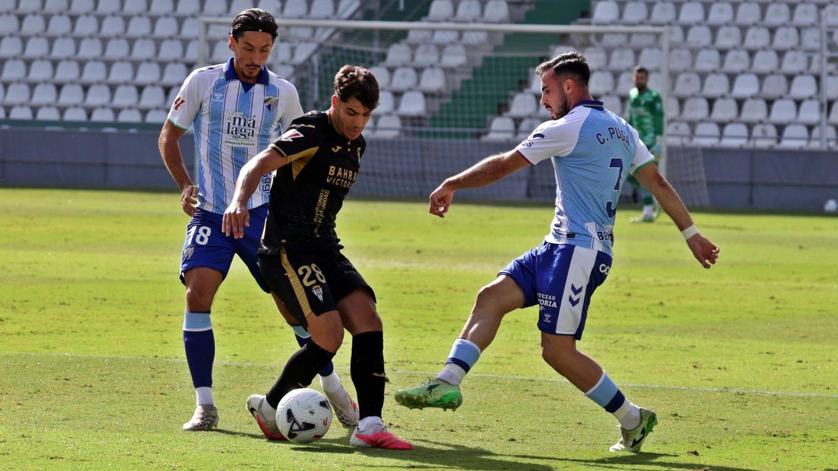 Entrenamiento conjunto entre Córdoba CF y Málaga CF