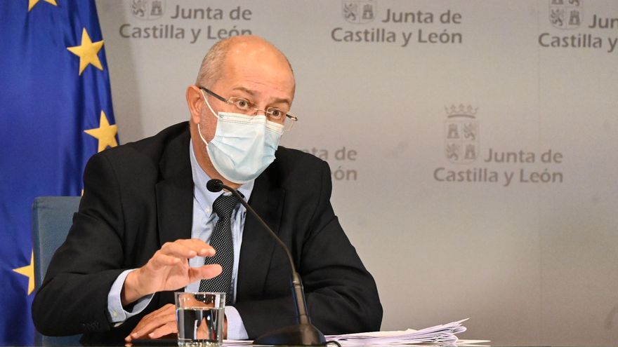 El vicepresidente de la Junta de Castilla y León, Francisco Igea, en la rueda de prensa posterior al Consejo de Gobierno.