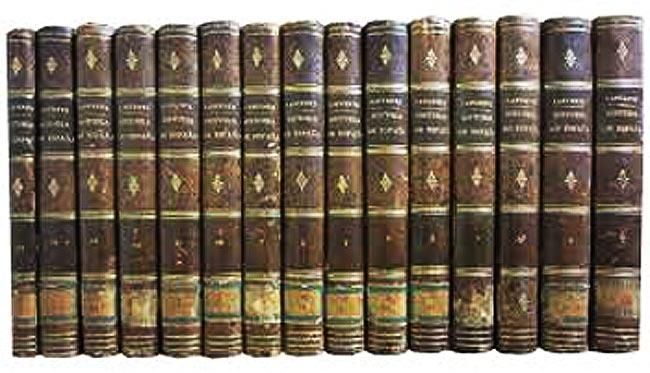 La 'Historia de España' de Modesto Lafuente en 30 vólumenes (1850-1867)