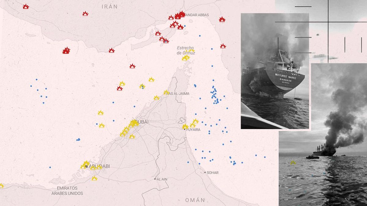 Los mapas de la escalada del conflicto en Irán y el estrangulamiento del estrecho de Ormuz