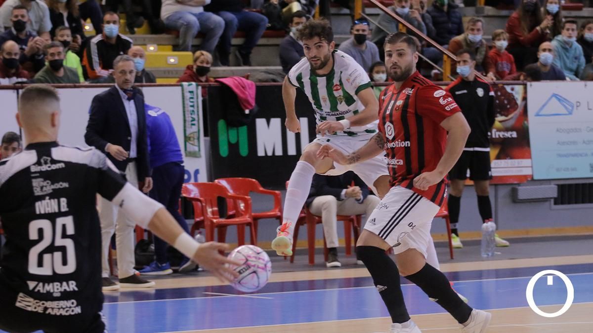 Partido disputado entre el Córdoba Patrimonio y el Fútbol Emotion Zaragoza