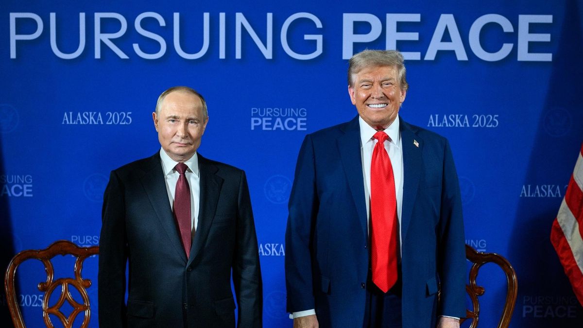 El presidente de Estados Unidos, Donald Trump, y el ruso, Vladimir Putin, en su encuentro en Alaska