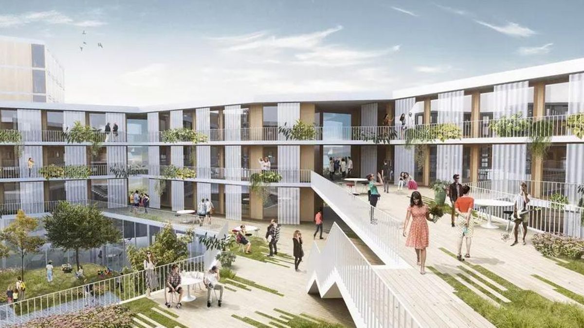 Render de Tercer Sonido, el proyecto de la Ciudad del Sonido que ganó el Ayuntamiento de Carmena en 2017.