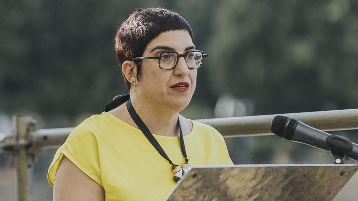 La directora de elDiario.es Región de Murcia, Elisa Reche, en su discurso inaugural