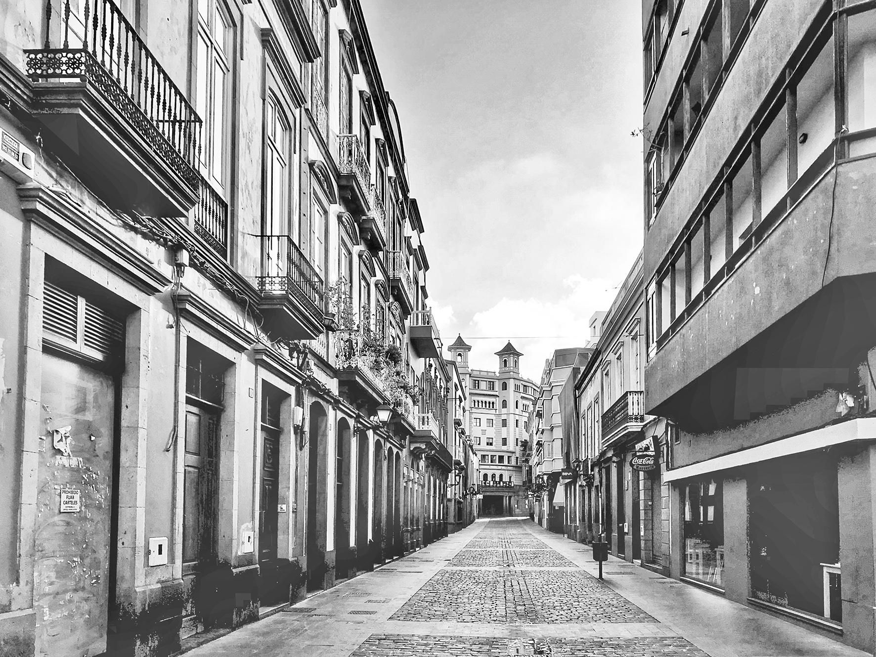 Calle de la Pelota y Teatro Guiniguada.