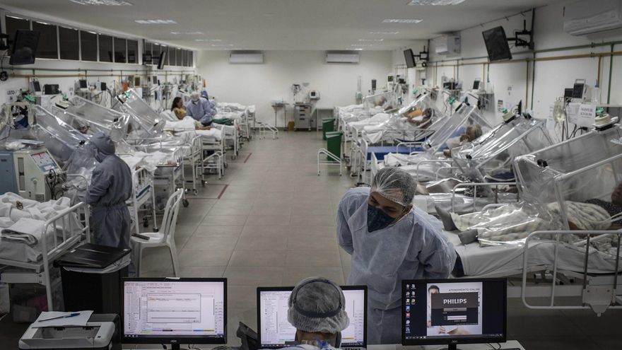 Desde que el coronavirus llegó al país en febrero de 2020, el gigante suramericano acumula 613.642 víctimas fatales y 22.055.298 positivos, según el último balance divulgado por el Ministerio de Salud. Imagen de archivo.