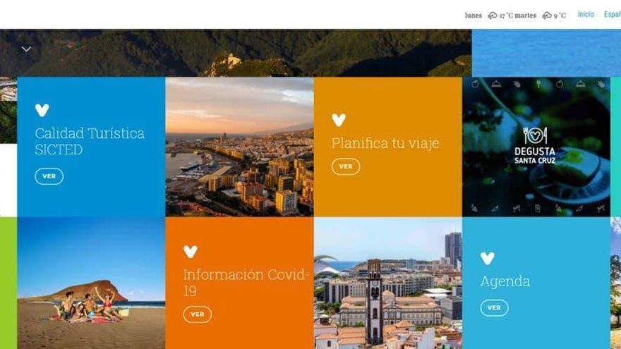 La Tejita en Santa Cruz de Tenerife, el Ayuntamiento capitalino incluye una foto de la playa del sur de la isla en su web de turismo