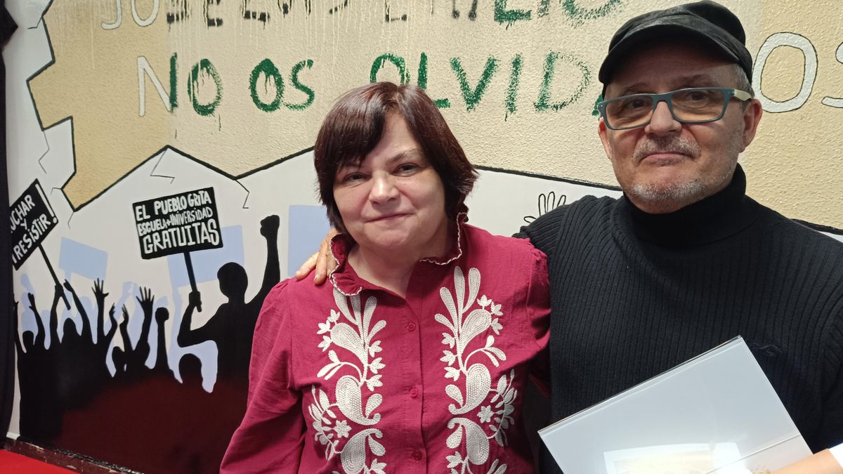 Javier Montañés y Maricarmen Martínez, hermanos de los homenajeados