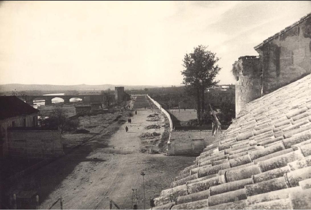 Avenida del Alcázar en obras, en una imagen de archivo