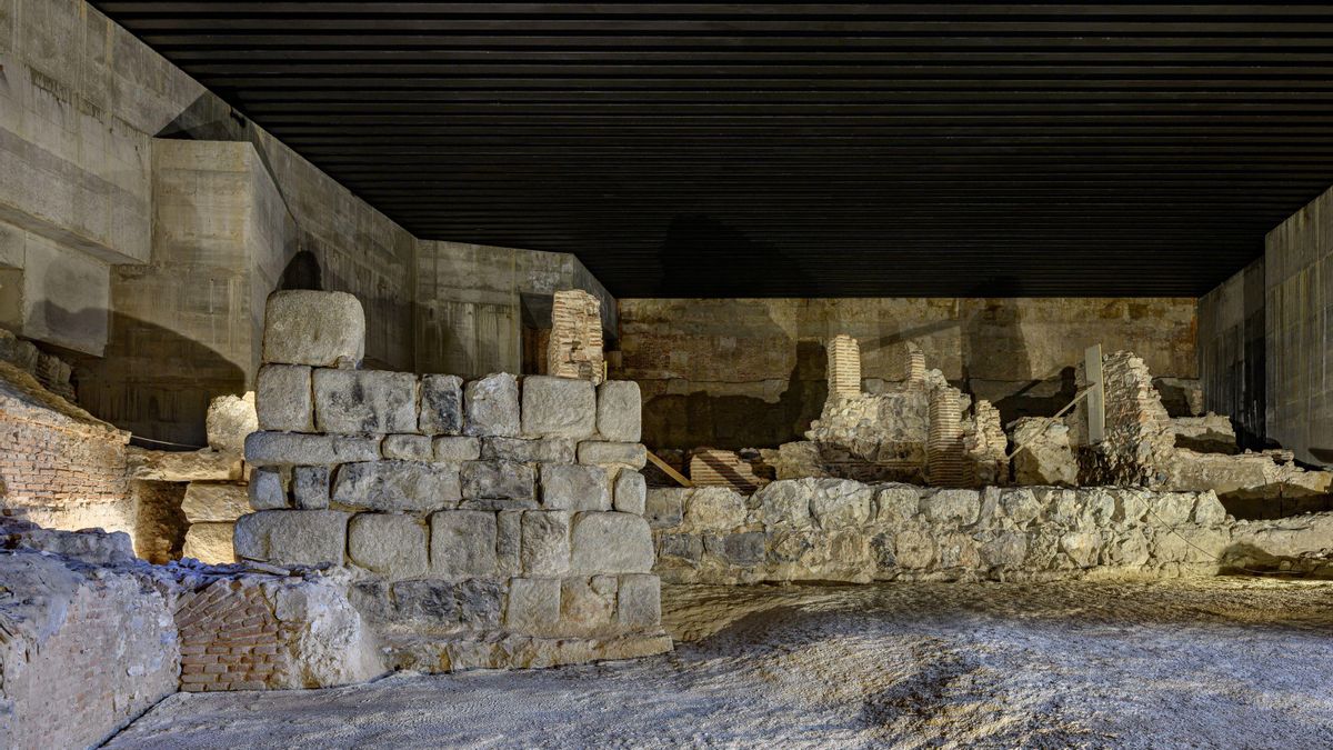 Zona de la muralla árabe visitable por el público