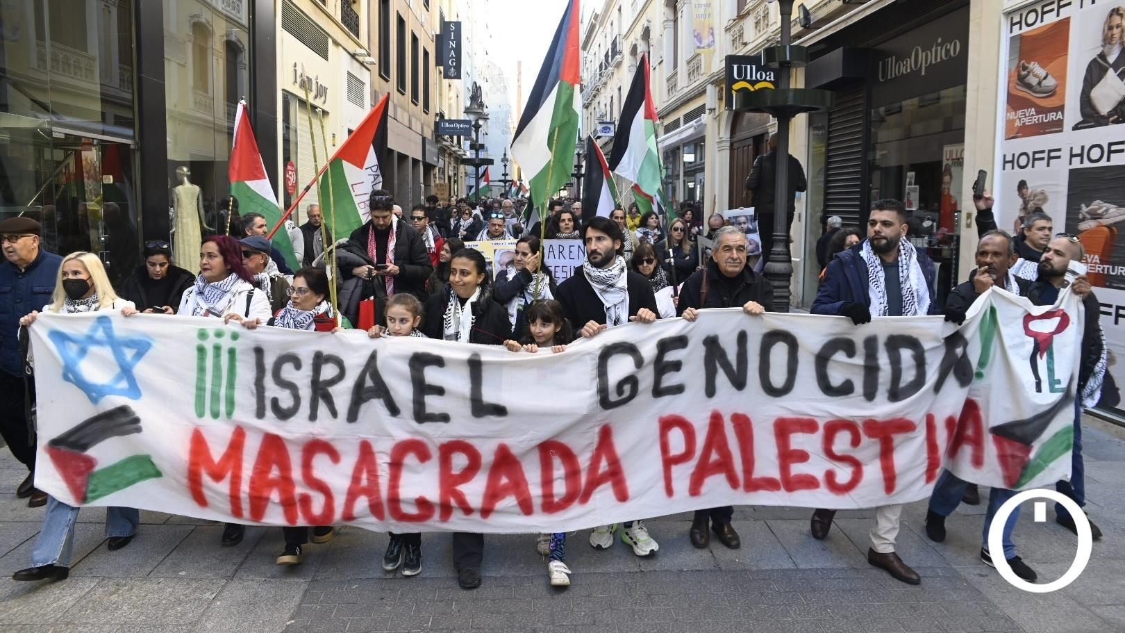 Manifestación por el pueblo Palestino.