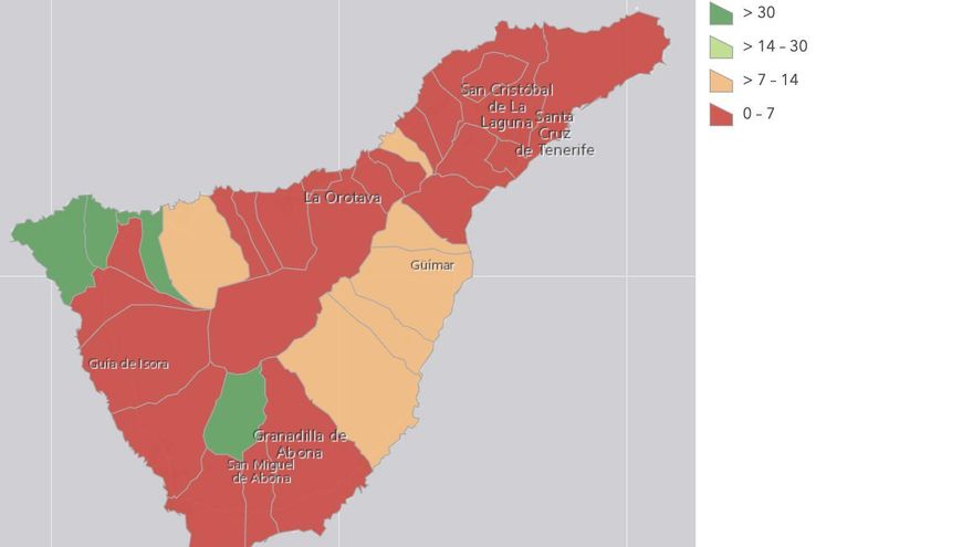 Cinco municipios de Tenerife, libres de COVID-19 desde hace una semana