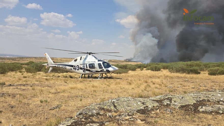 La empresa que gestiona los medios aéreos de los incendios forestales de Castilla-La Mancha, en huelga