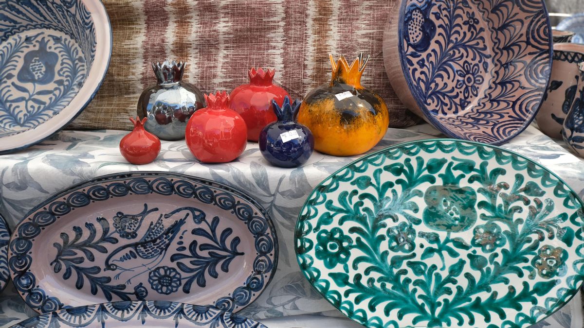 Algunas de las piezas que se exponen en la feria