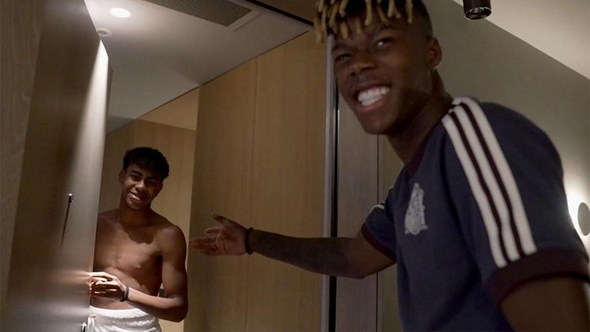 Lamine Yamal y Nico Williams, en una imagen de la docuserie 'Denominación de origen'