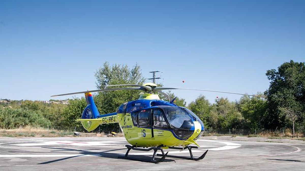 Helicóptero sanitario Gigante 4 de Castilla-La Mancha, con sede en Toledo