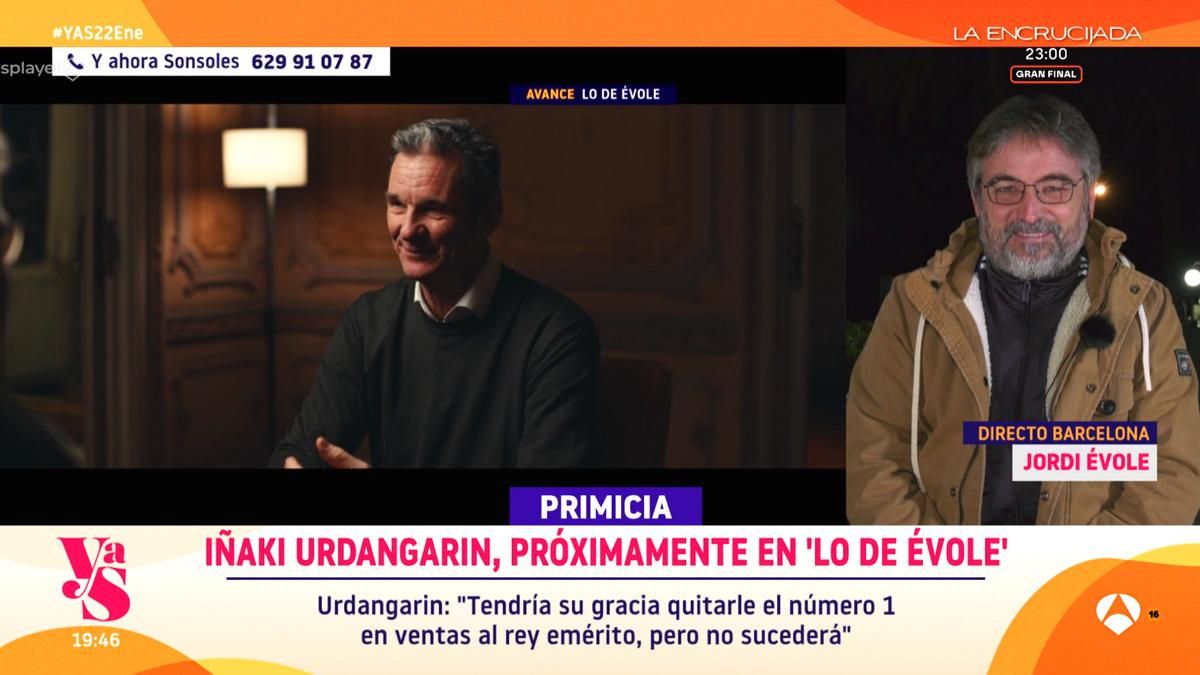 Jordi Évole comparte un avance de su entrevista a Urdangarin: "¿Te imaginas que vendes más libros que el emérito?"