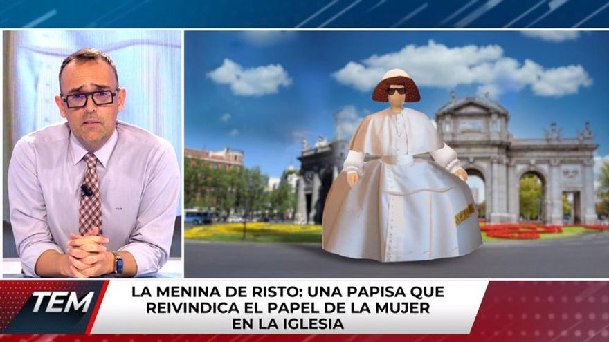 Risto, contra el Ayuntamiento de Madrid por el 'veto' a su Menina 'papisa': "Han censurado la idea por detrás"
