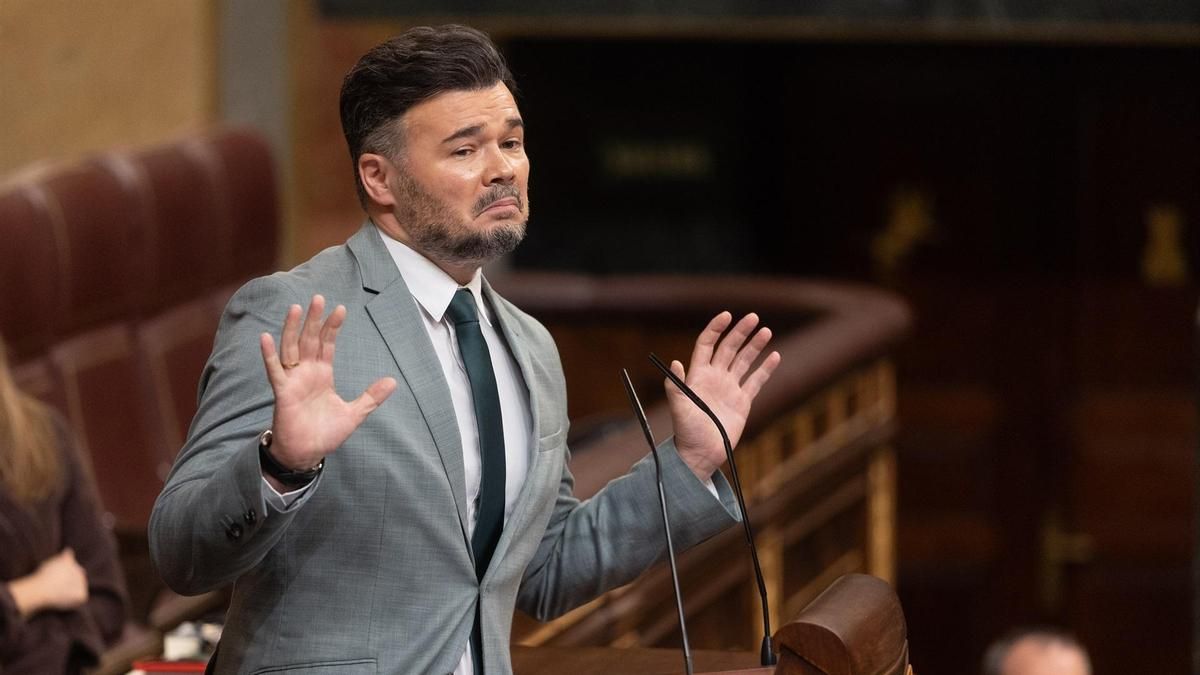 Rufián pone en evidencia a Esperanza Aguirre al recordarle el Tamayazo: "No como tú"
