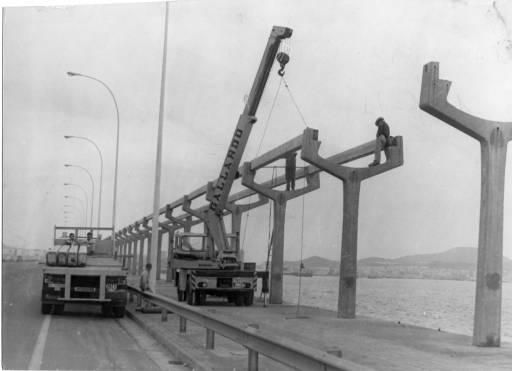 Desmontaje de las vías del tren vertebrado de Las Palmas de Gran Canaria