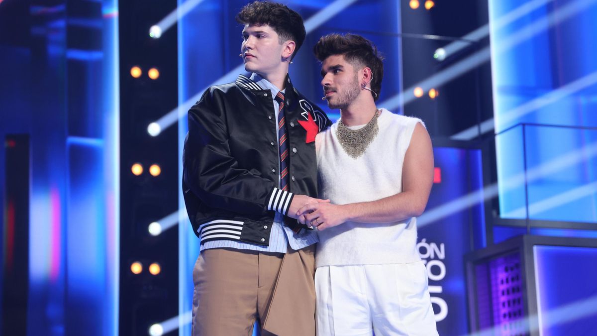 Crespo y Guillo en el momento de la expulsión en 'OT 2025