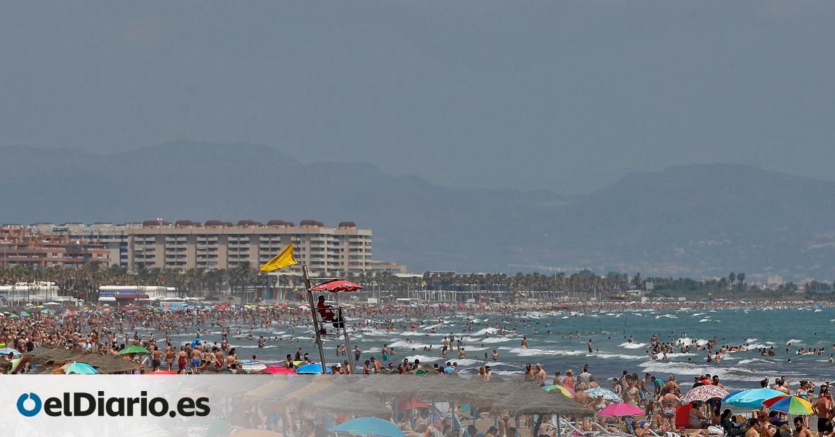 El calor no da tregua en el litoral el fin de semana con alerta naranja en Comunitat Valenciana y Murcia