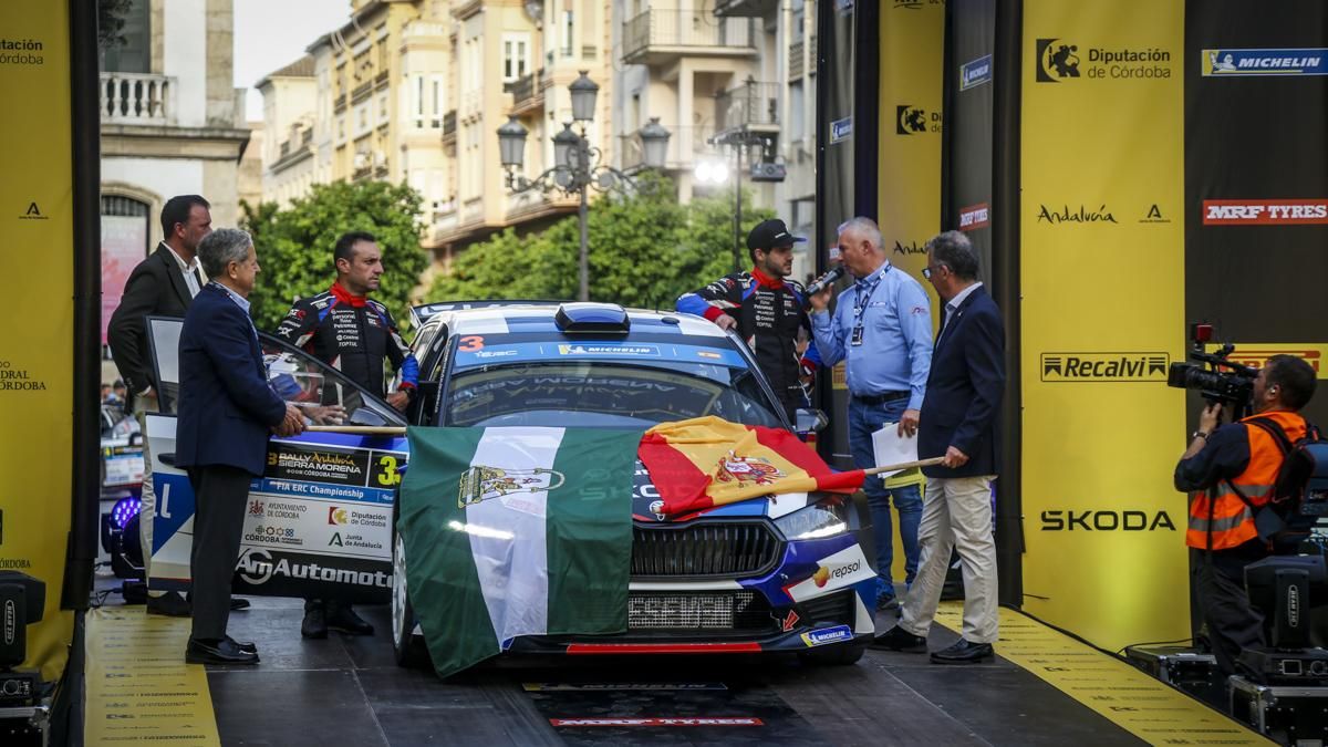 Ceremonia de salida del Rally Sierra Morena 2026