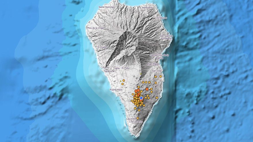 Localizados 18 terremotos desde la medianoche en La Palma