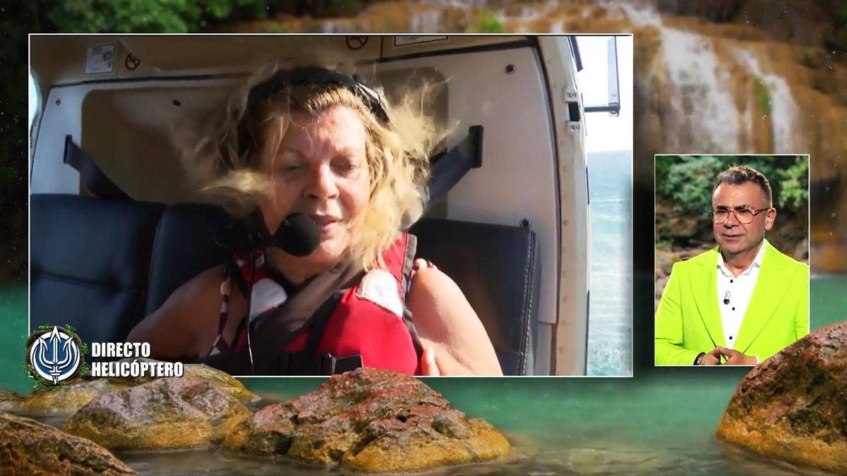 Terelu Campos, antes de saltar desde el helicóptero de 'Supervivientes' por segunda vez