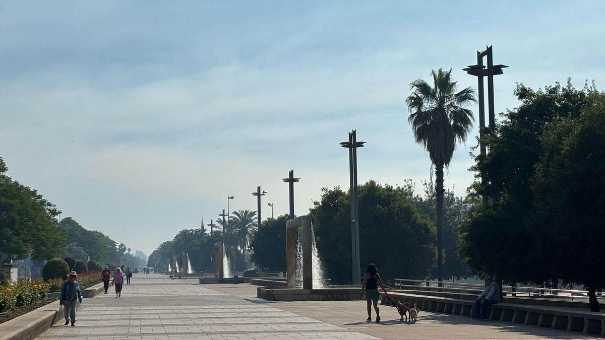 Humo de una quema controlada que ha llegado hasta el Vial Norte.