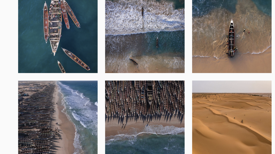 Fotografías del perfil de Elijah Gachamba donde se ven barcas