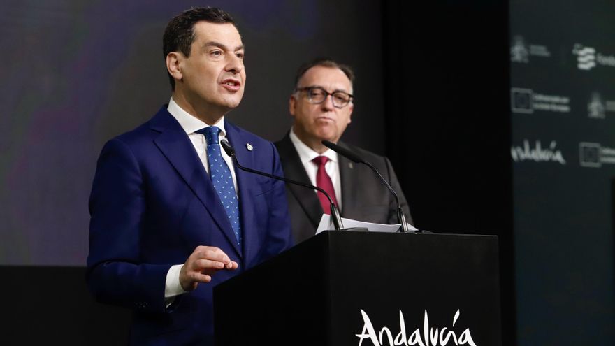 Moreno desdeña la acusación de Aldama contra Montero mientras su número dos la acusa de "manchar Andalucía"