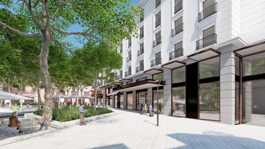 Recreación de la nueva Plaza del Carmen