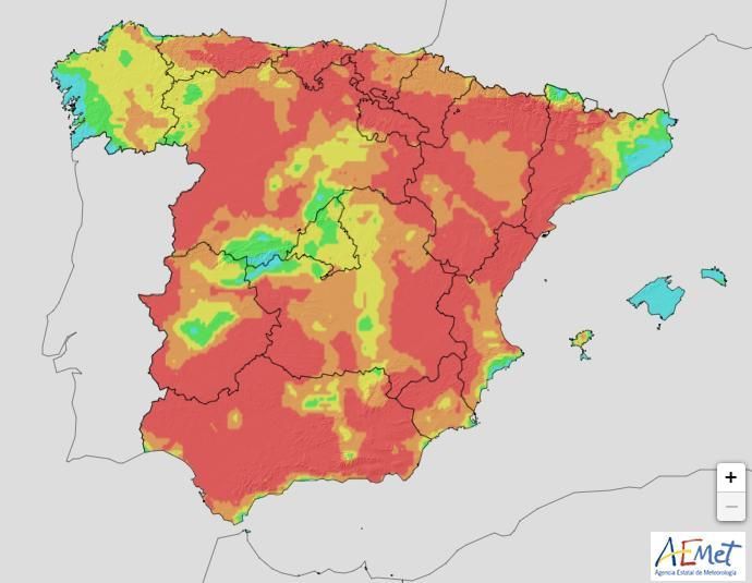Niveles de riesgo de incendios forestales, este miércoles 3 de mayo