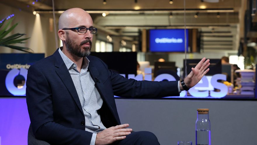 Álvarez, en un instante de la entrevista.