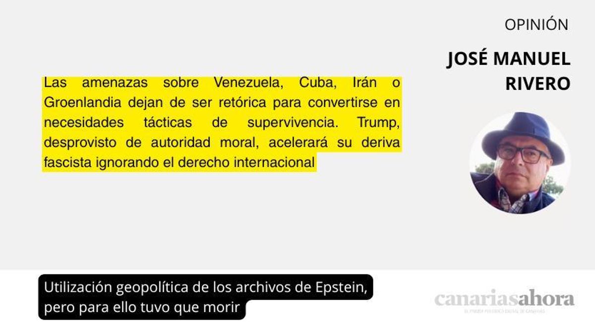 Utilización geopolítica de los archivos de Epstein, pero para ello tuvo que morir