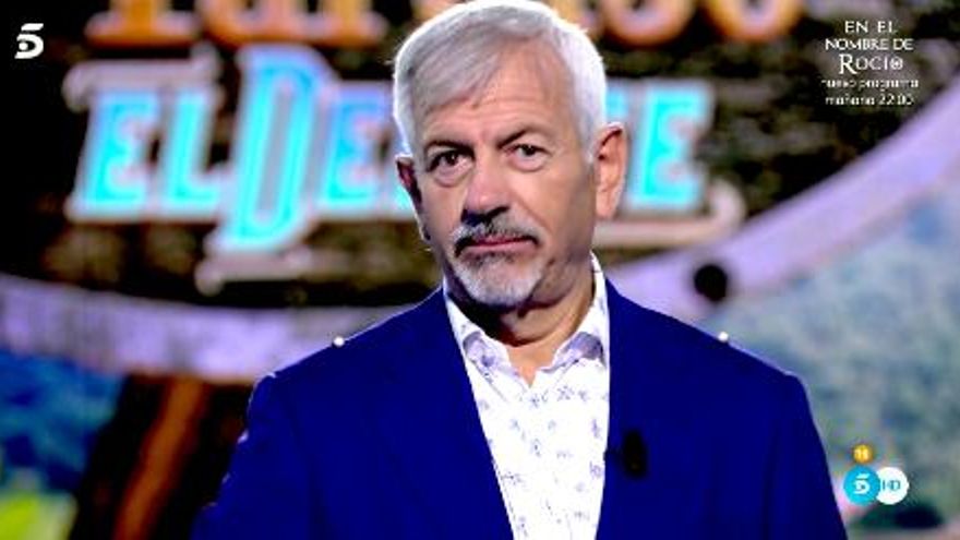 La reflexión de Carlos Sobera sobre la responsabilidad del presentador frente al fracaso o éxito de un programa