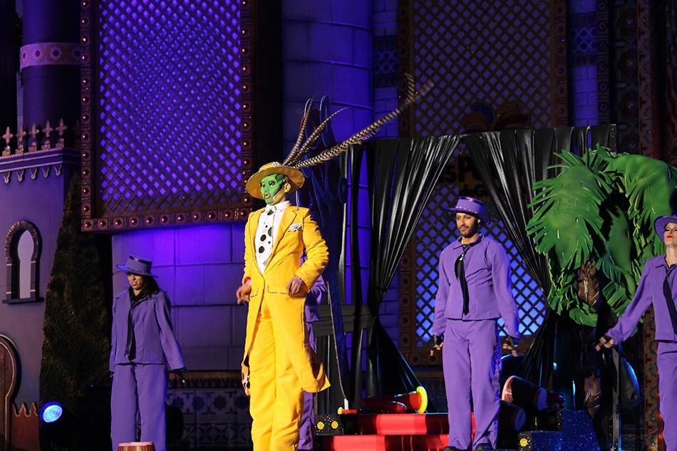 Drag Gio, con una fantasía de Rayaco Santana y Sebastián Betancor. (Cirenia Vico)