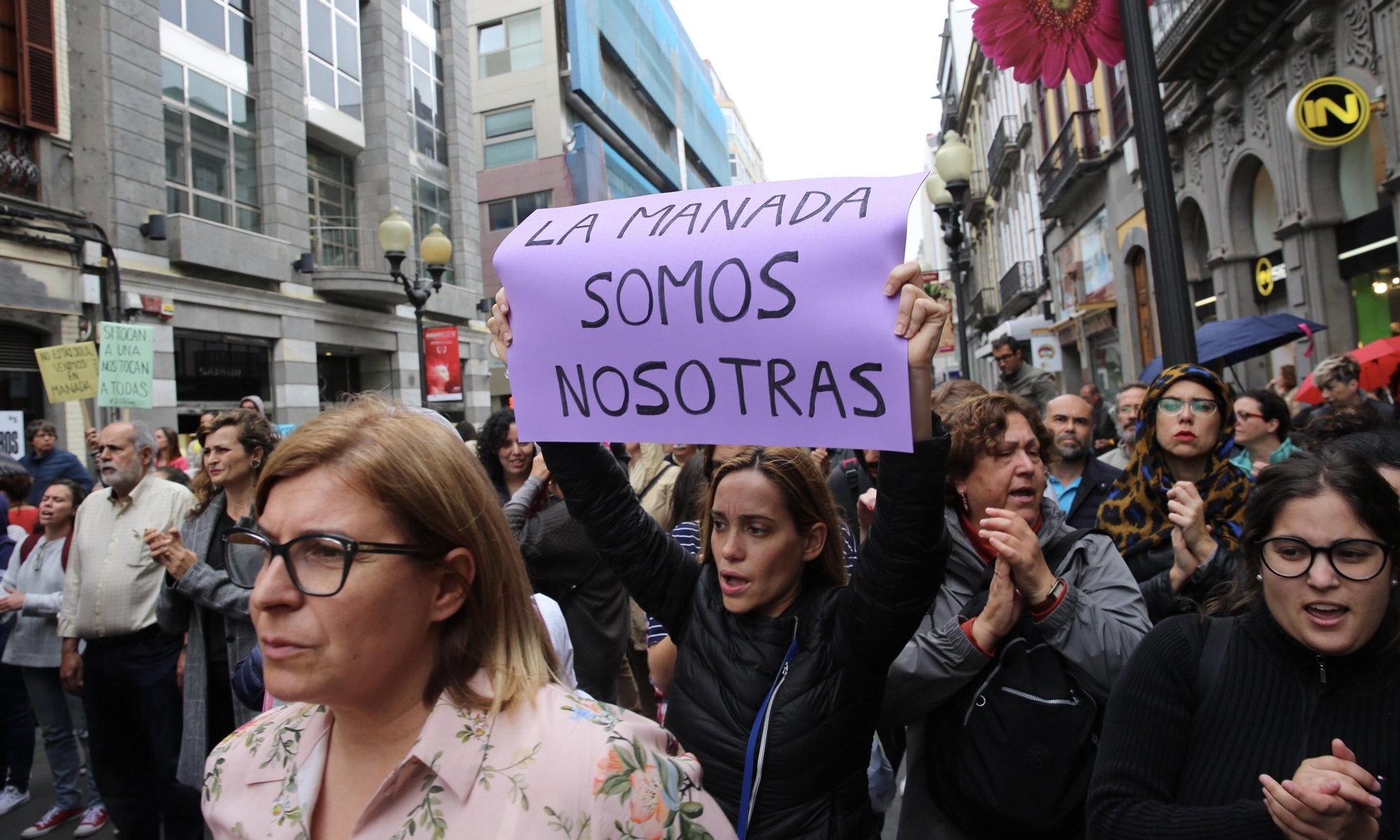Protesta en Las Palmas de Gran Canaria tras la sentencia de 'La Manada'