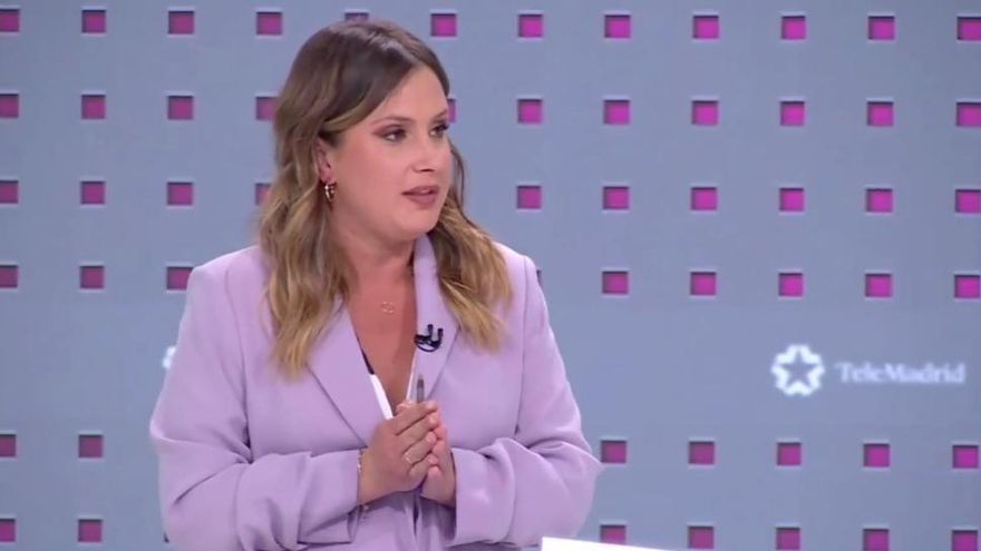 Alejandra Jacinto en el debate de la CAM
